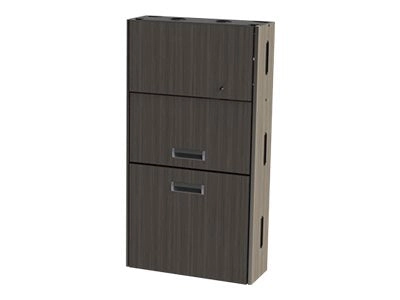 Proximity Embrace EXT-28-ARM-10 - Wall-mounted workstation - portico teak - portico teak EXT-6062-8210