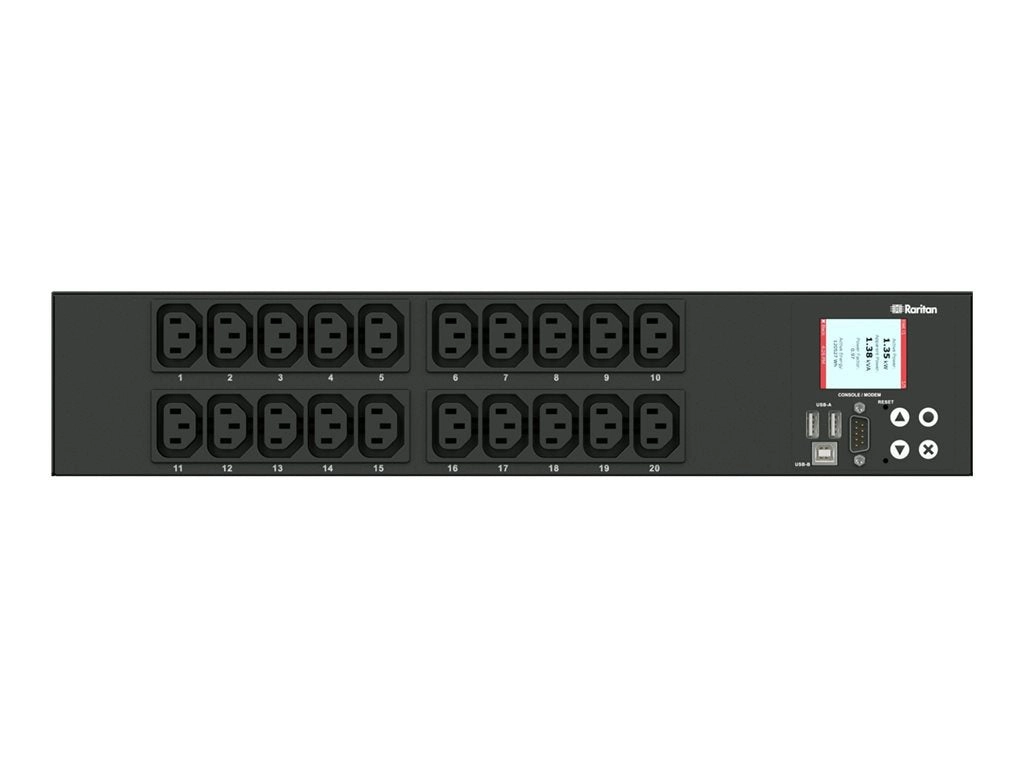 Raritan Dominion PX PX3-1440R - Power distribution unit (rack-mountable) - AC 230 V - 3700 VA - 1-phase 3 Wire - Ethernet 10/100,