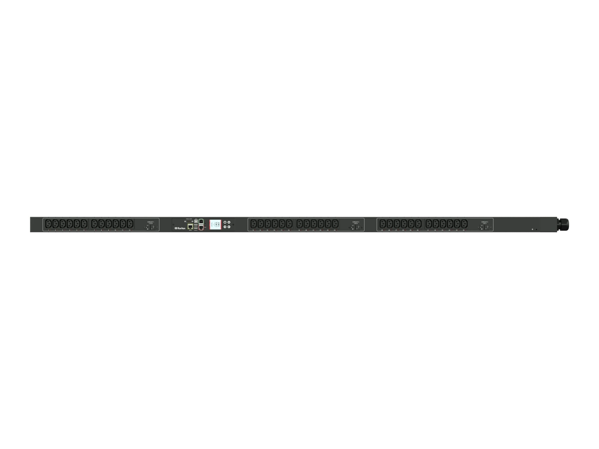 Raritan Dominion PX PX3-5701V-K1 - Power distribution unit (rack-mountable) - AC 208 V - 8600 VA - 3-phase - Ethernet 10/100,