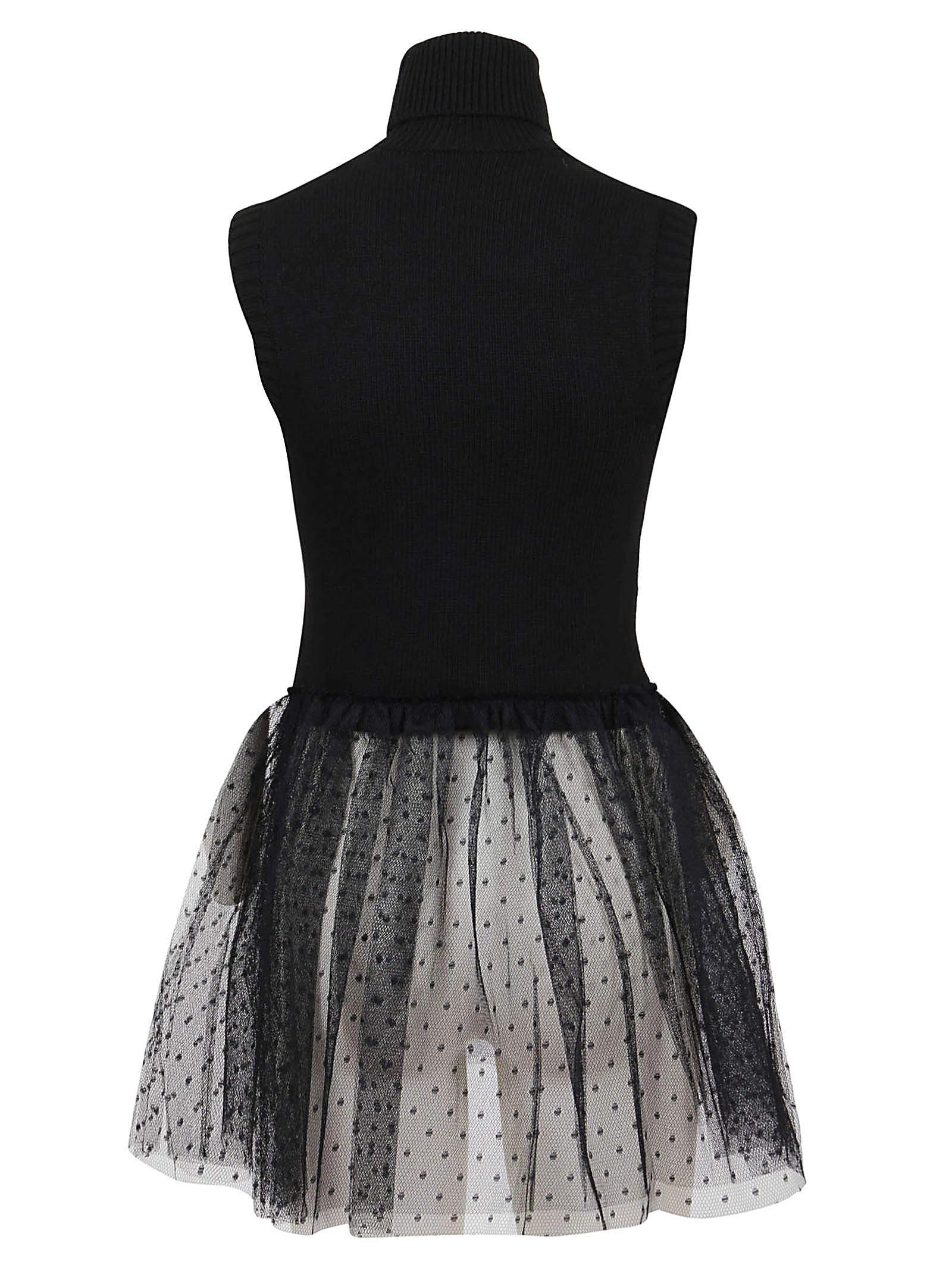 REDValentino Lace-Detailed High-Neck Top
