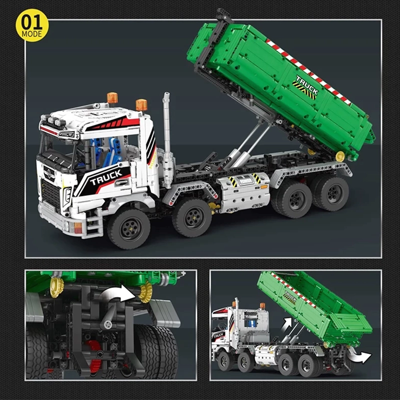 Remote Controlled Skip & Tow Truck 2949pcs