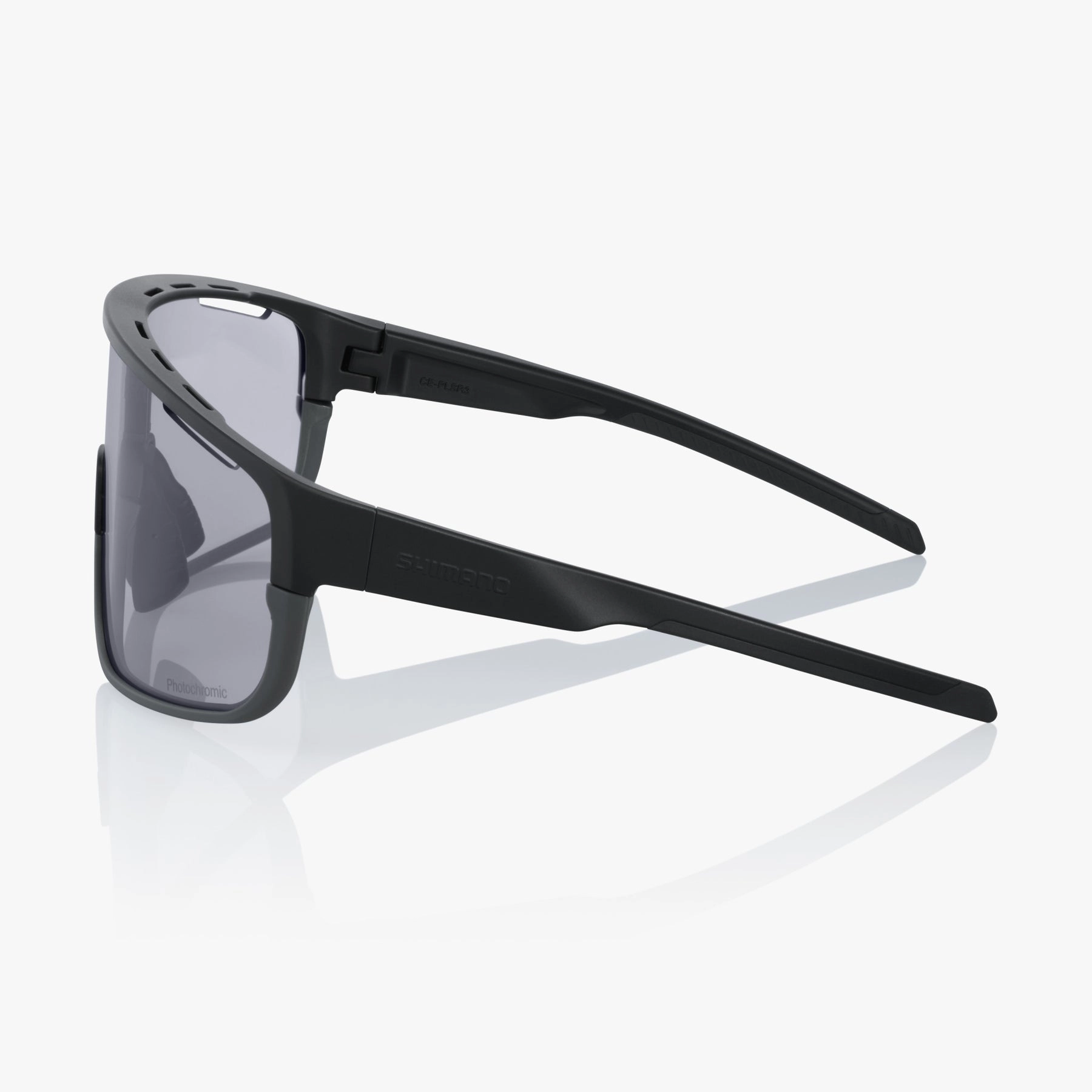 Shimano Pulsar Sunglasses, Matte Black Frame With Photochromic Gray Lens
