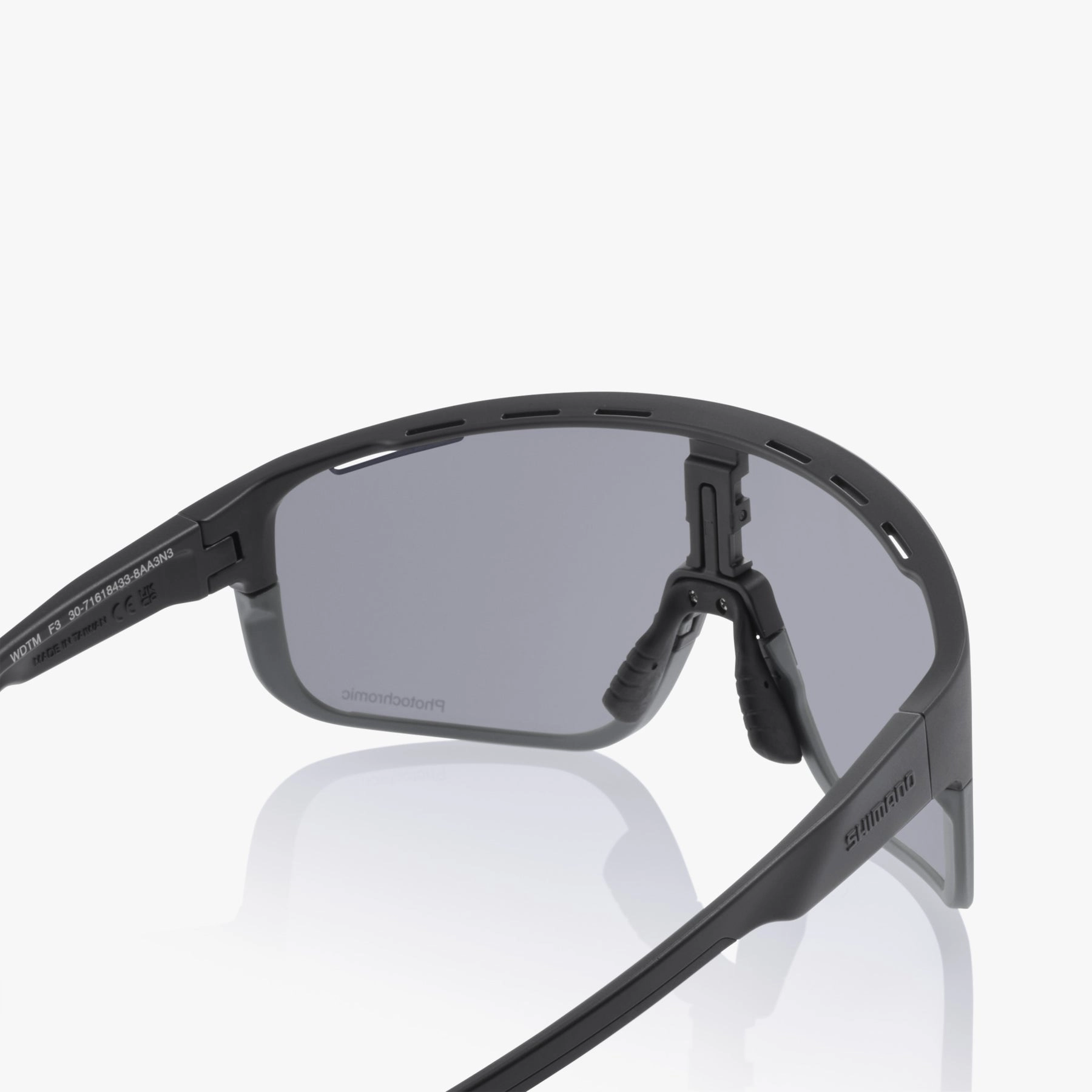 Shimano Pulsar Sunglasses, Matte Black Frame With Photochromic Gray Lens