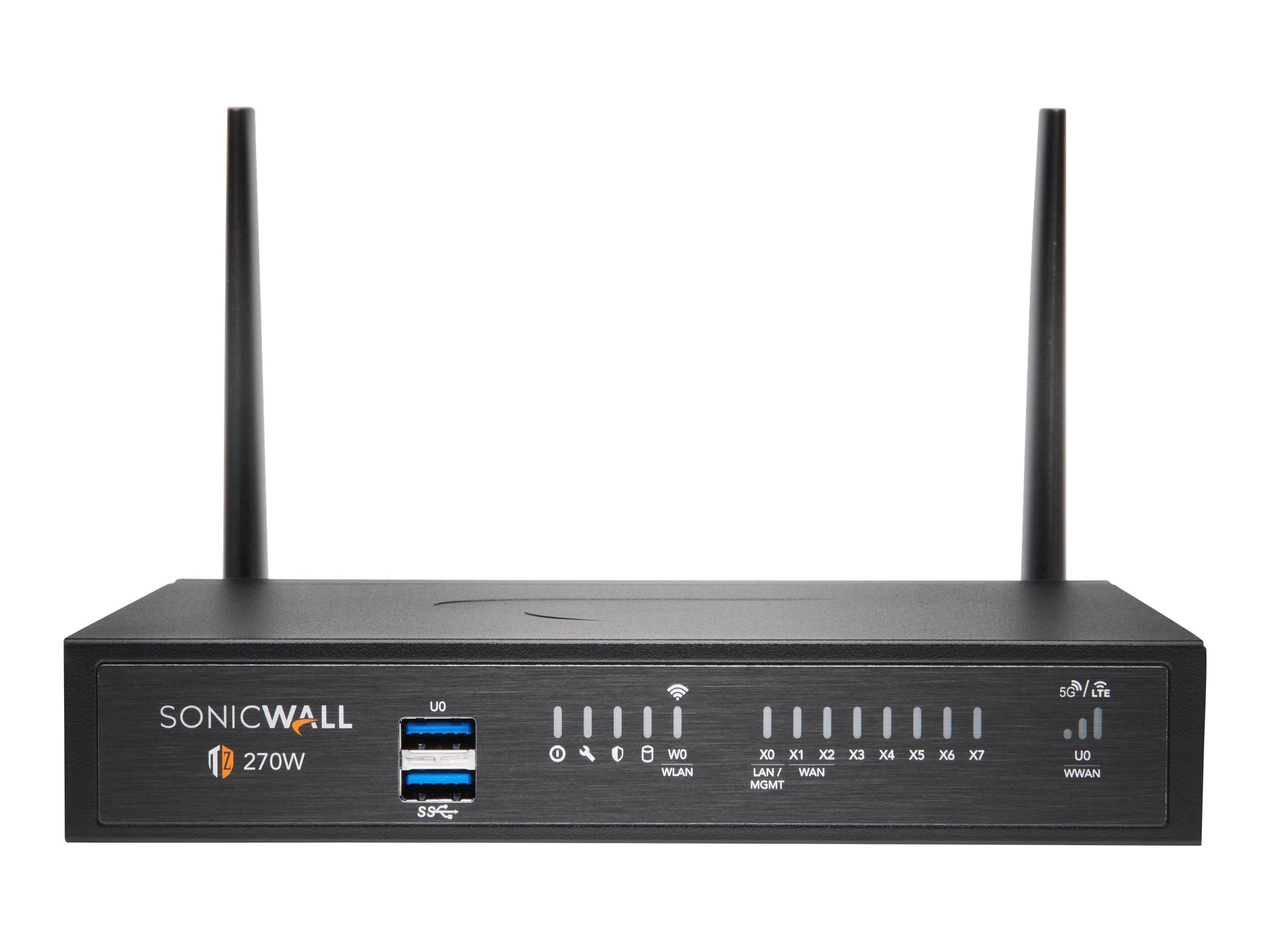 SonicWall TZ270W - Essential Edition - security appliance - 1GbE - Wi-Fi 5 - 2.4 GHz, 5 GHz - SonicWALL Secure Upgrade Plus Program 02-SSC-6861