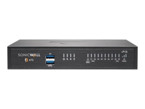 SonicWall TZ470 - Threat Edition - security appliance - with 3 years TotalSecure - 1GbE, 2.5GbE - desktop 02-SSC-7259