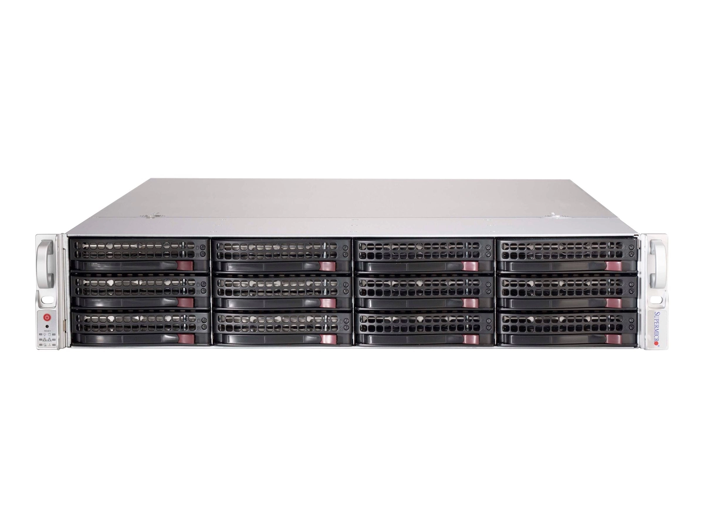 Supermicro SuperChassis 826BE1C-R802JBOD - Rack-mountable 2U - SATA/SAS - hot-swap 800 Watt - black CSE-826BE1C-R802JBOD