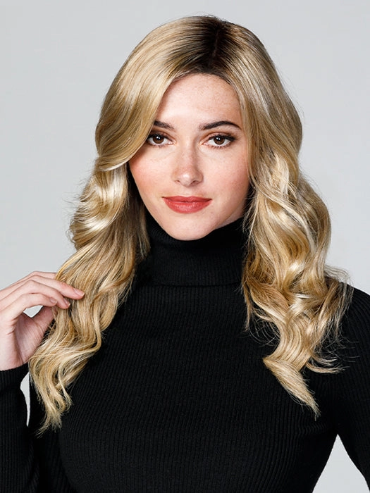 Top Coverage Wavy 18" | Lace Front Synthetic Hair Topper (Mono Top)