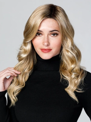 Top Coverage Wavy 18" | Lace Front Synthetic Hair Topper (Mono Top)
