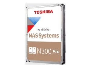 Toshiba N300 Pro NAS HDWG780XZSTB - Hard drive - 8 TB - internal - 3.5 - SATA 6Gb/s - 7200 rpm - buffer: 512 MB"