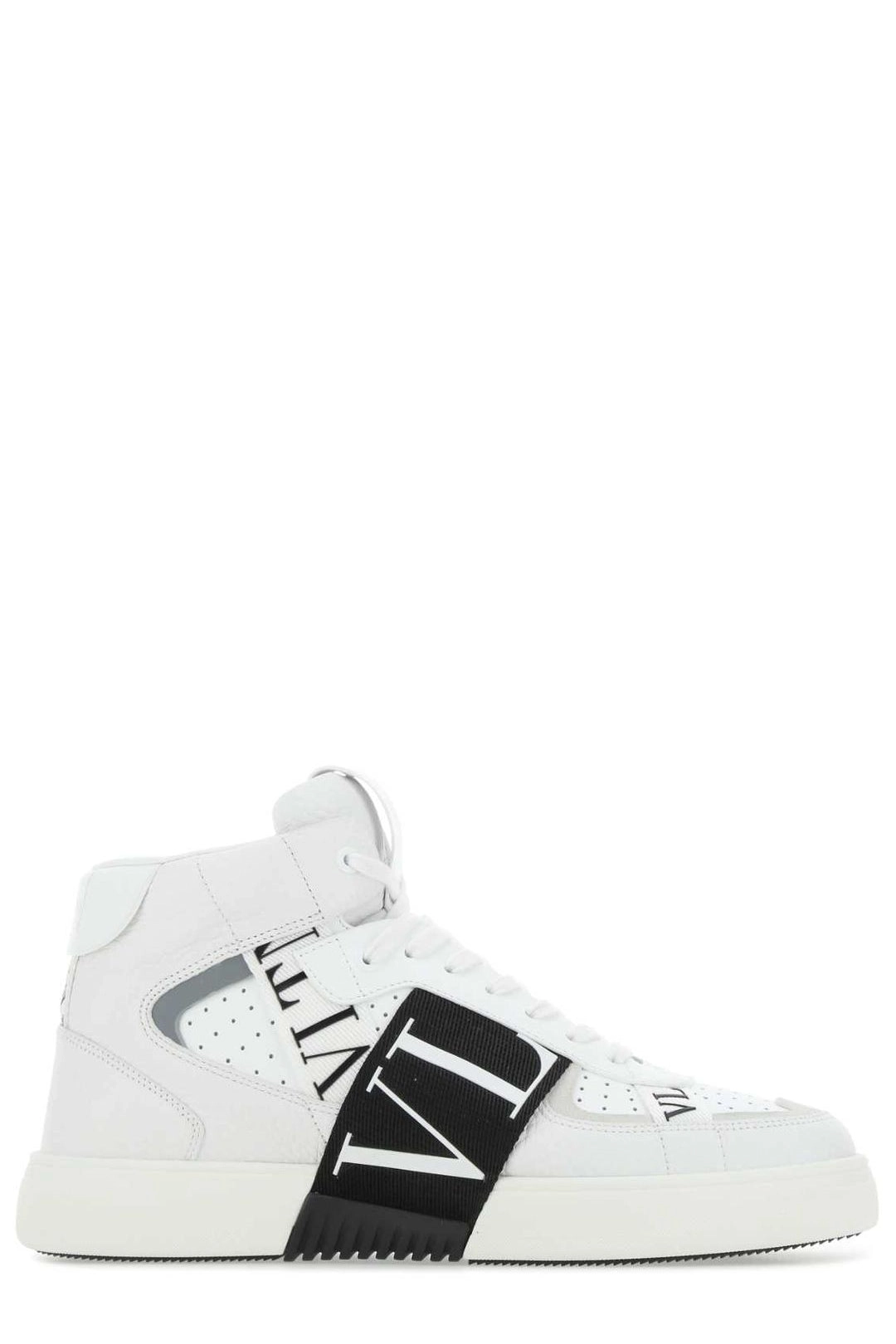Valentino Logo Printed High-Top Sneakers