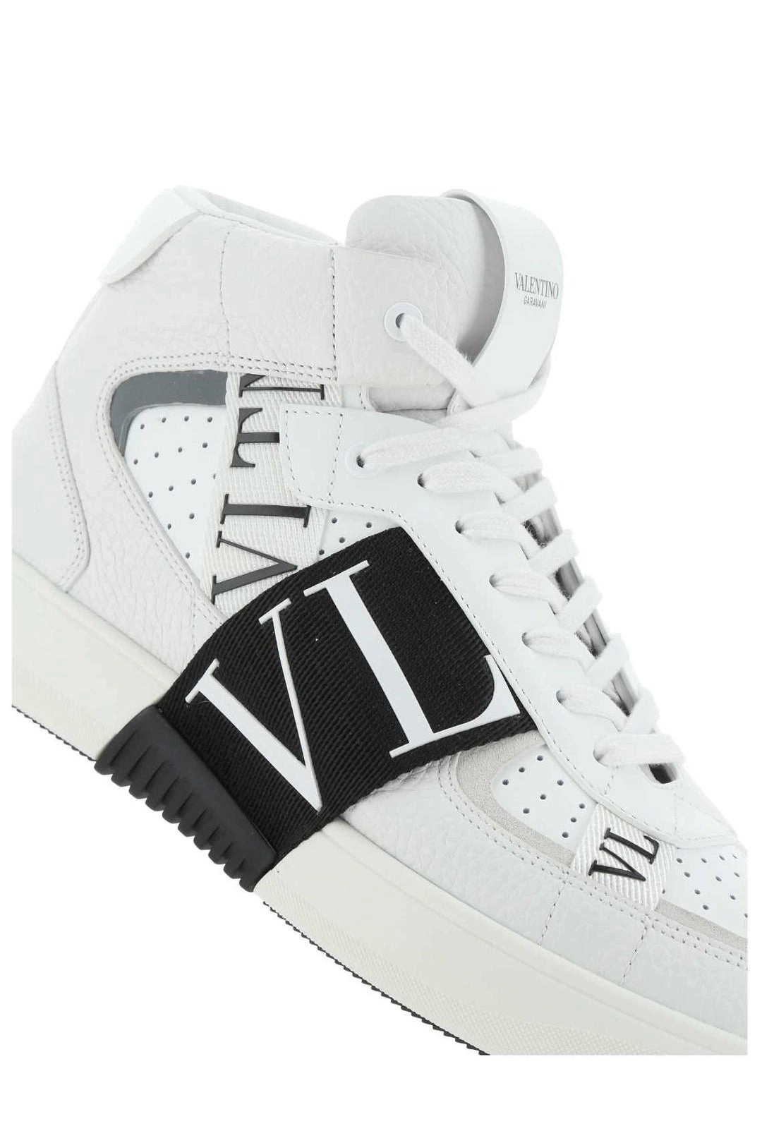 Valentino Logo Printed High-Top Sneakers