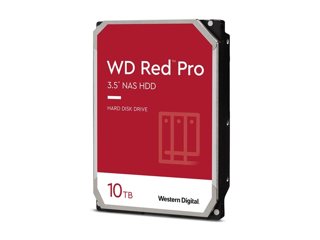 WD Red Pro WD103KFBX - Hard drive - Enterprise - 10 TB - internal - 3.5 - SATA 6Gb/s - 7200 rpm - buffer: 512 MB"