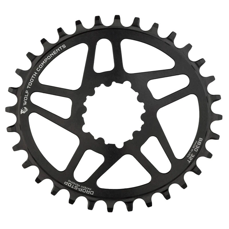 Wolf Tooth Components GXP Elliptical Chainring - Direct Mount, Boost, 32t