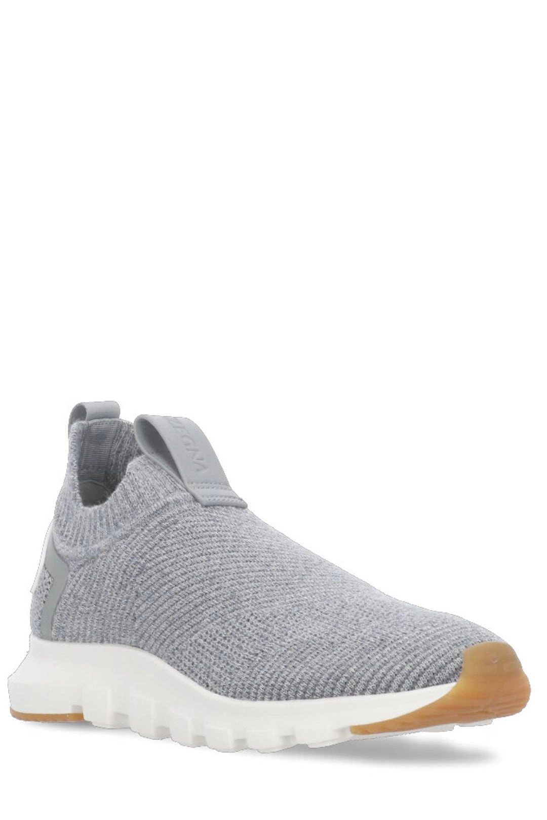 Z Zegna Round Toe High-Top Sneakers